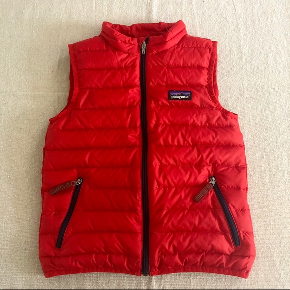 patagonia down sweater vest boys